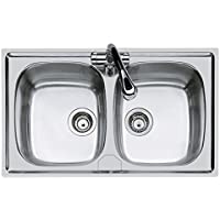Foster S1000 - Fregadero- metal- cepillado- 86 x 50 x 17 cm
